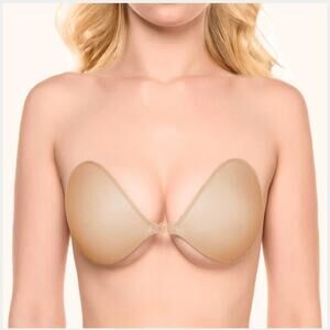 NuBra Feather Lite Size D Nude Strapless Adhesive Bra for Women